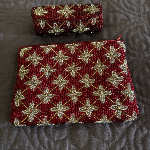 Neiman Marcus Vibrant Red Accessory - Picture 1 of 5